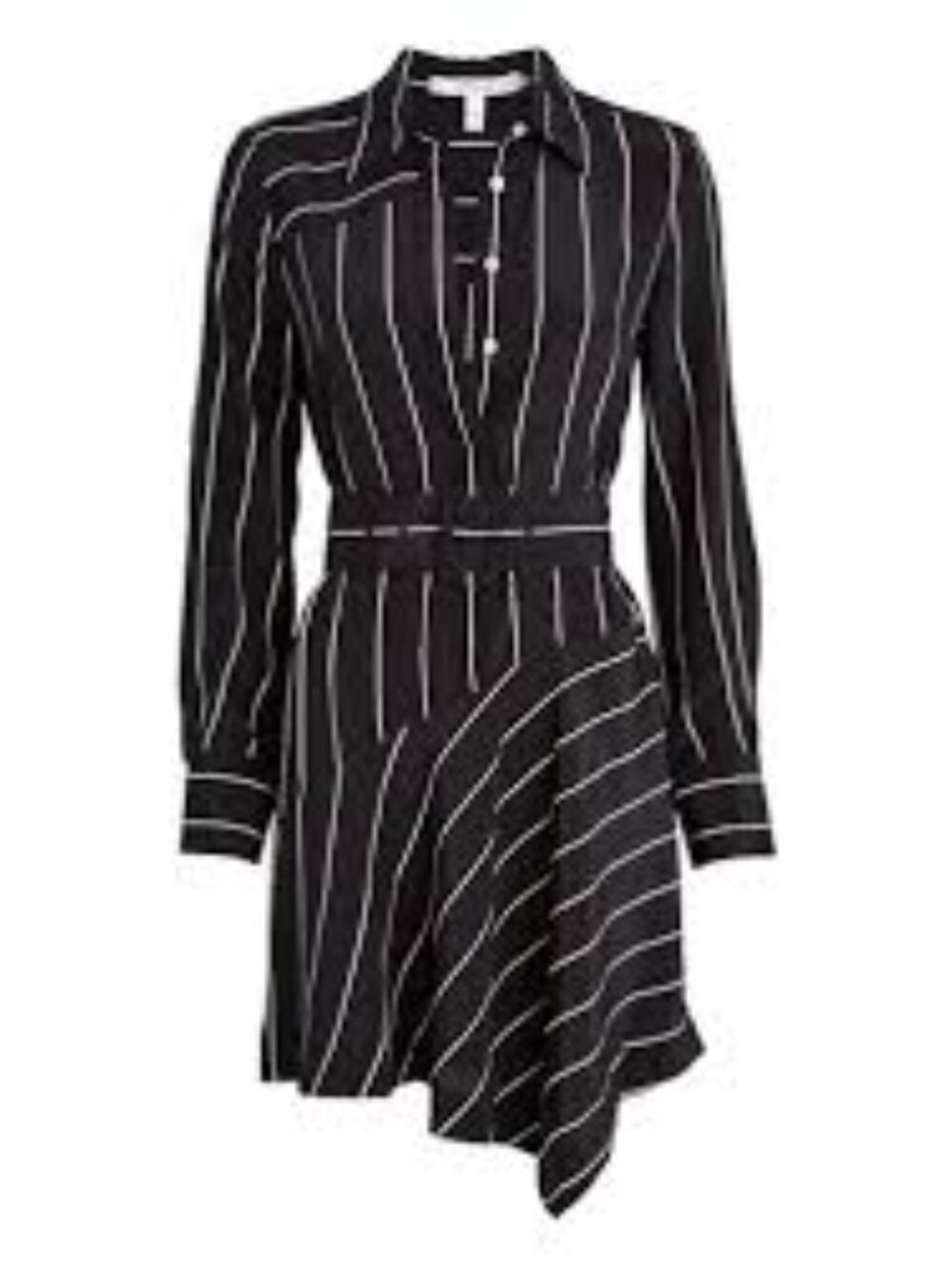 Derek Lam 10 Crosby Belted Asymmetric Shirt Dress 4